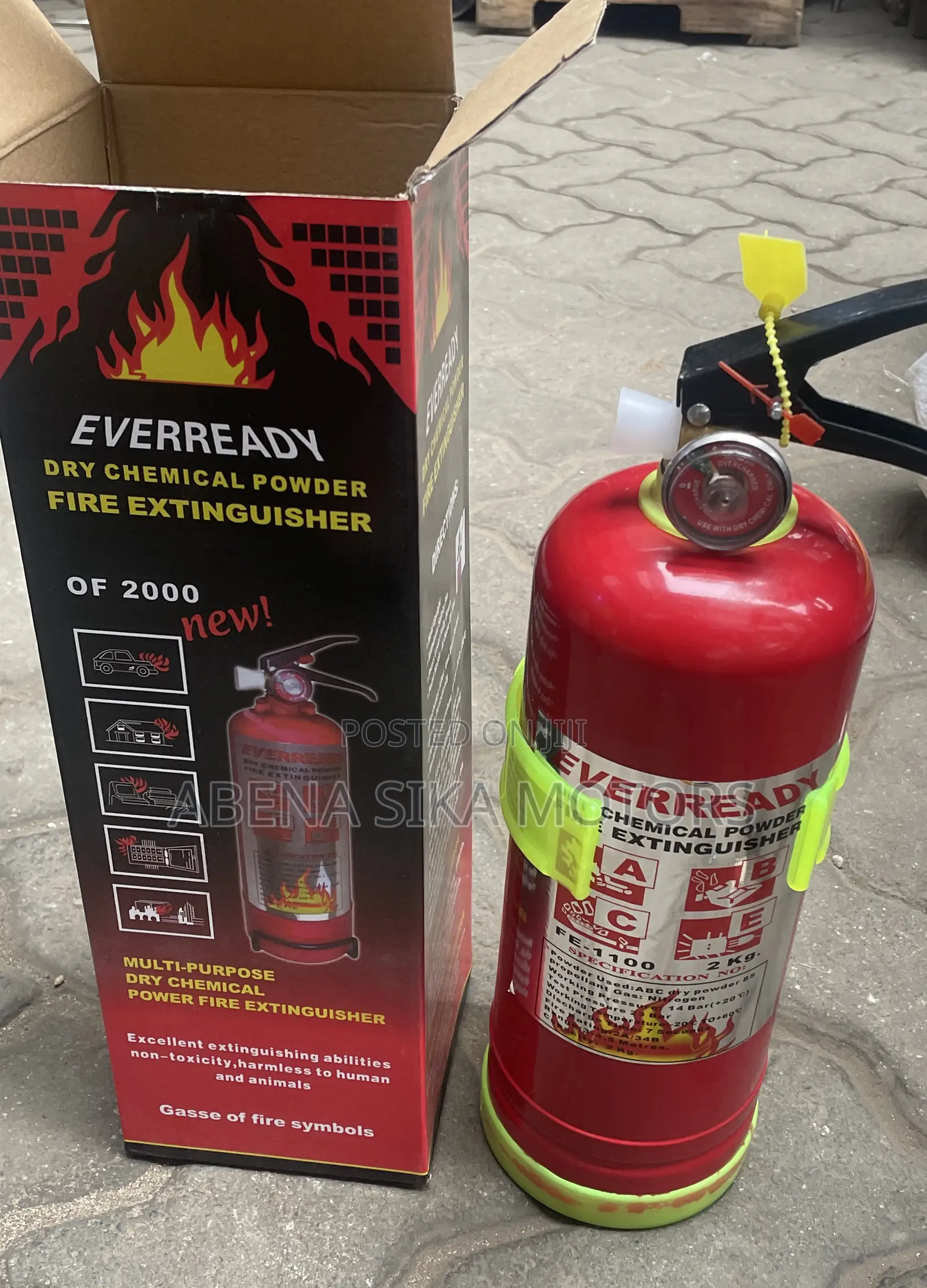 Everready Dry Chemical Powder Fire Extinguisher 2 KG