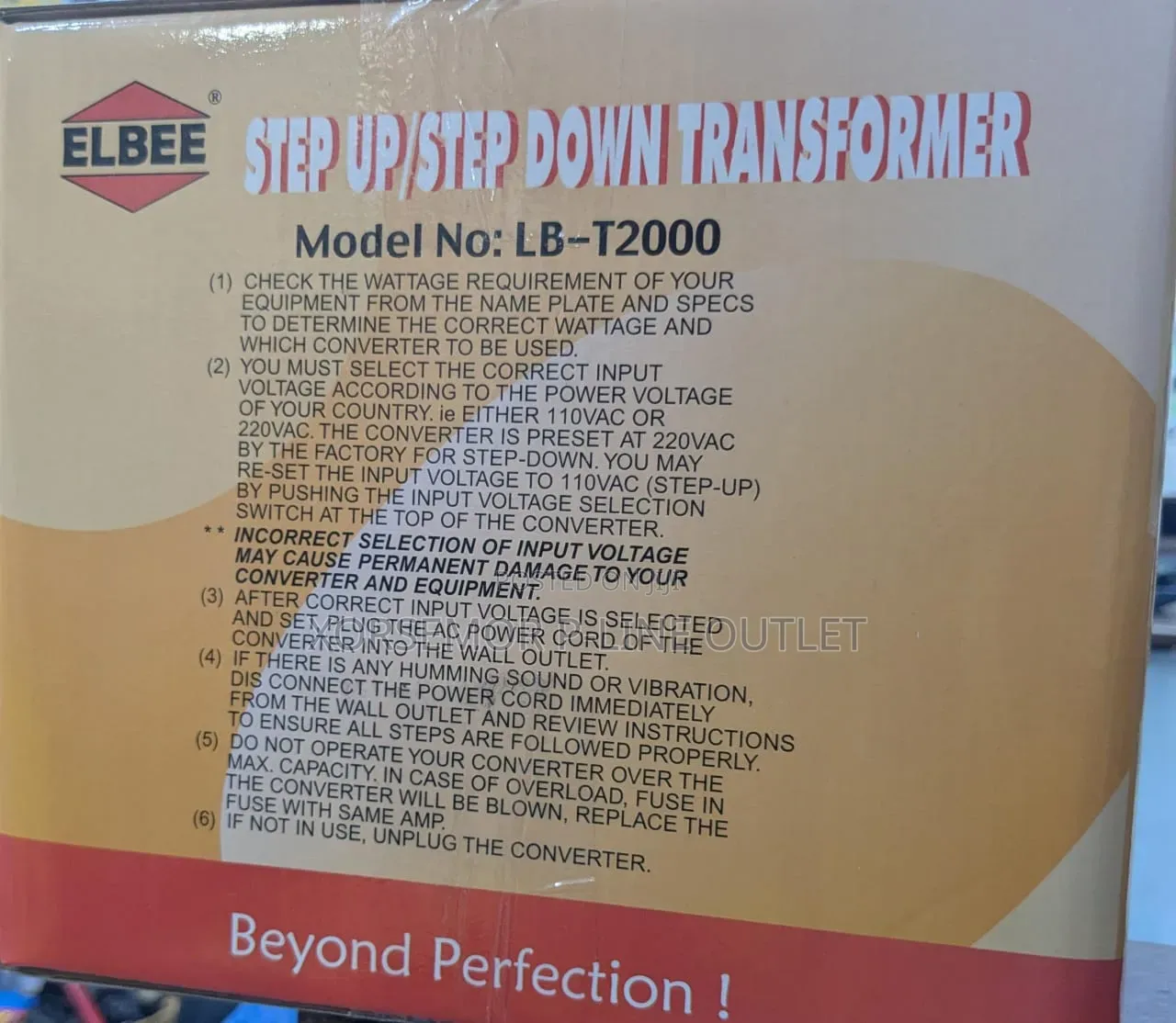 Elbee 2000va Step Down, Step Up