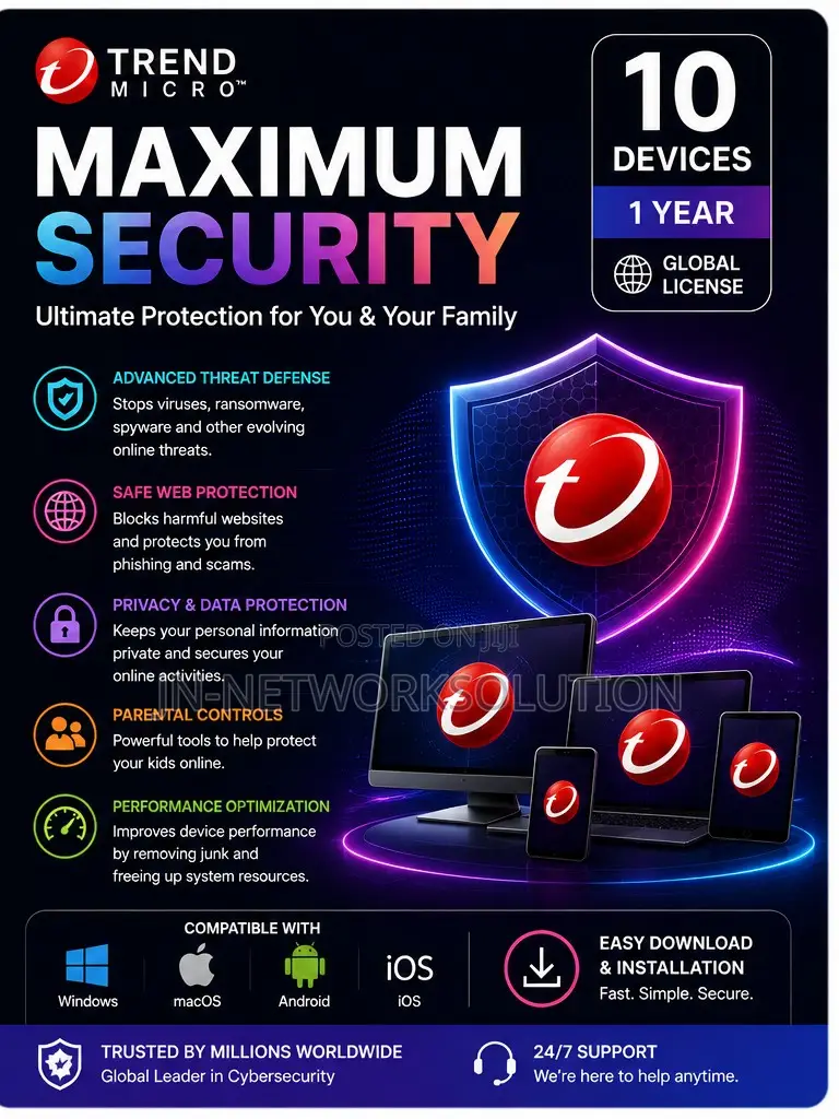 Trend Micro Maximum Security 10 Devices/ 1 Year (GLOBAL)