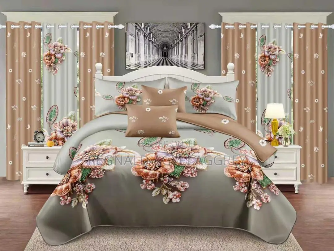 Bedsheet With Curtains