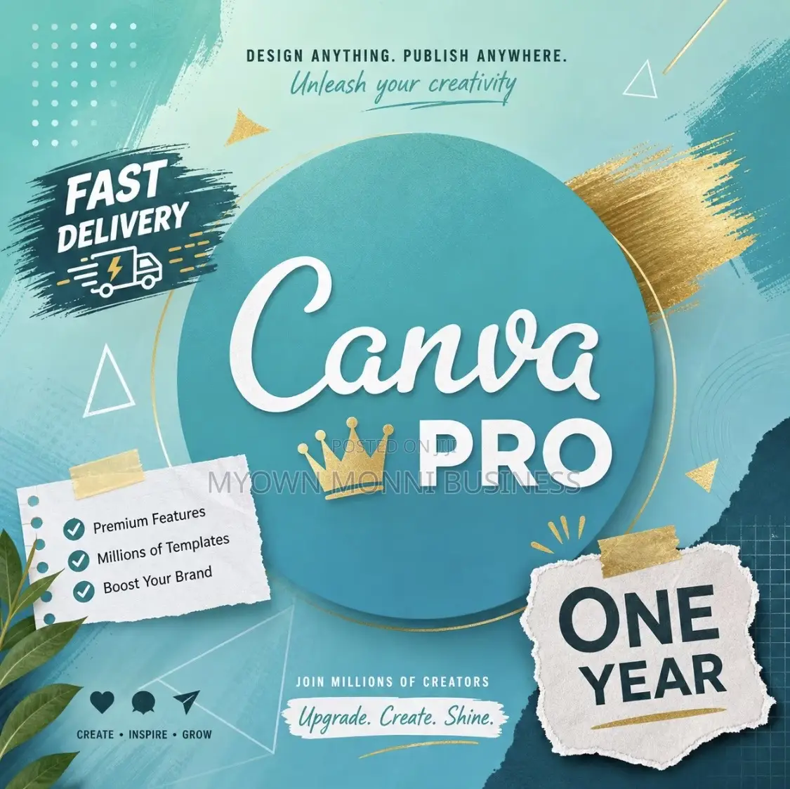 Canva Pro 1month/1 Year Subscription