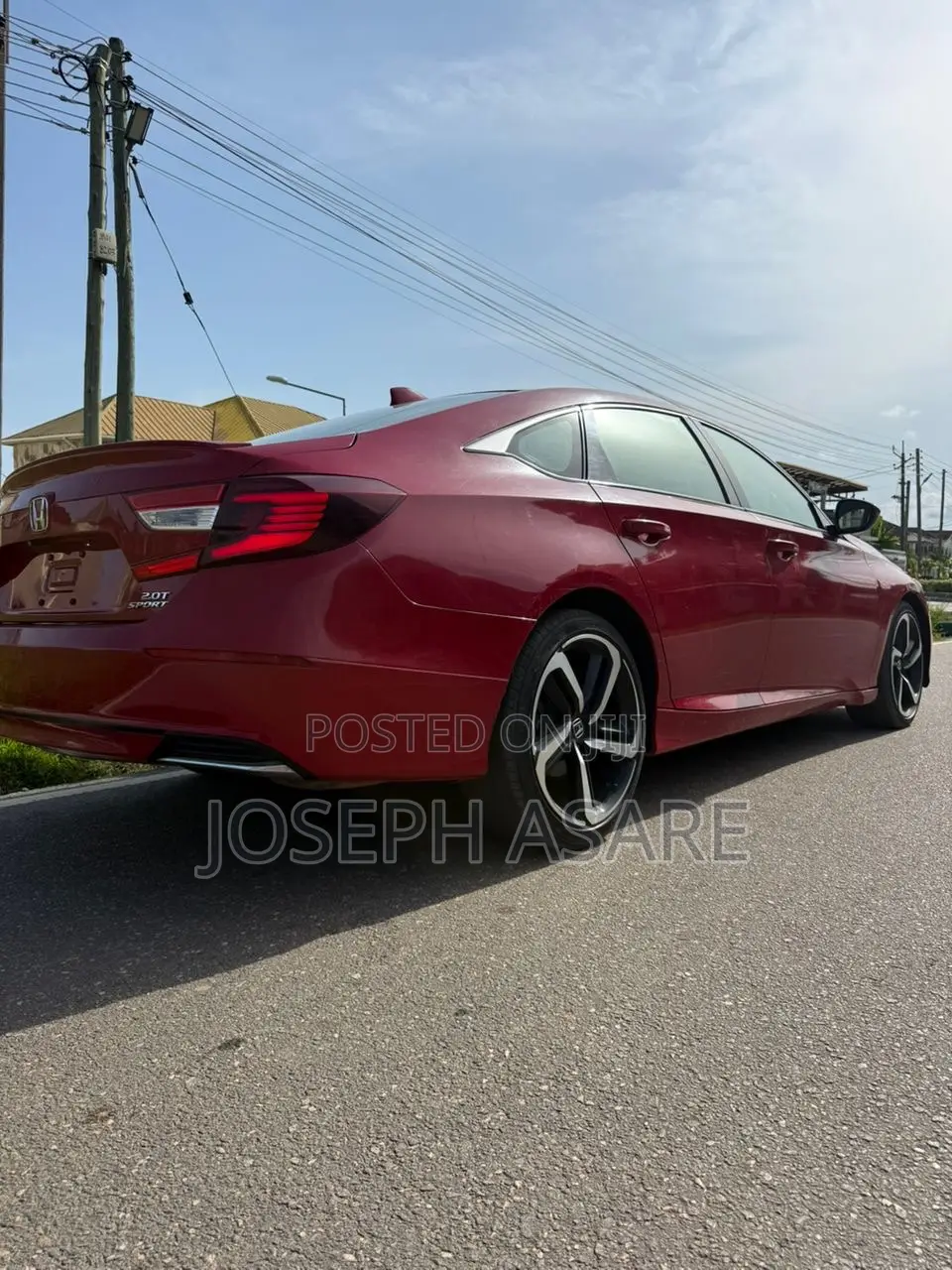 Honda Accord Sport (2.0L 4cyl Turbo 10A) 2019 Red