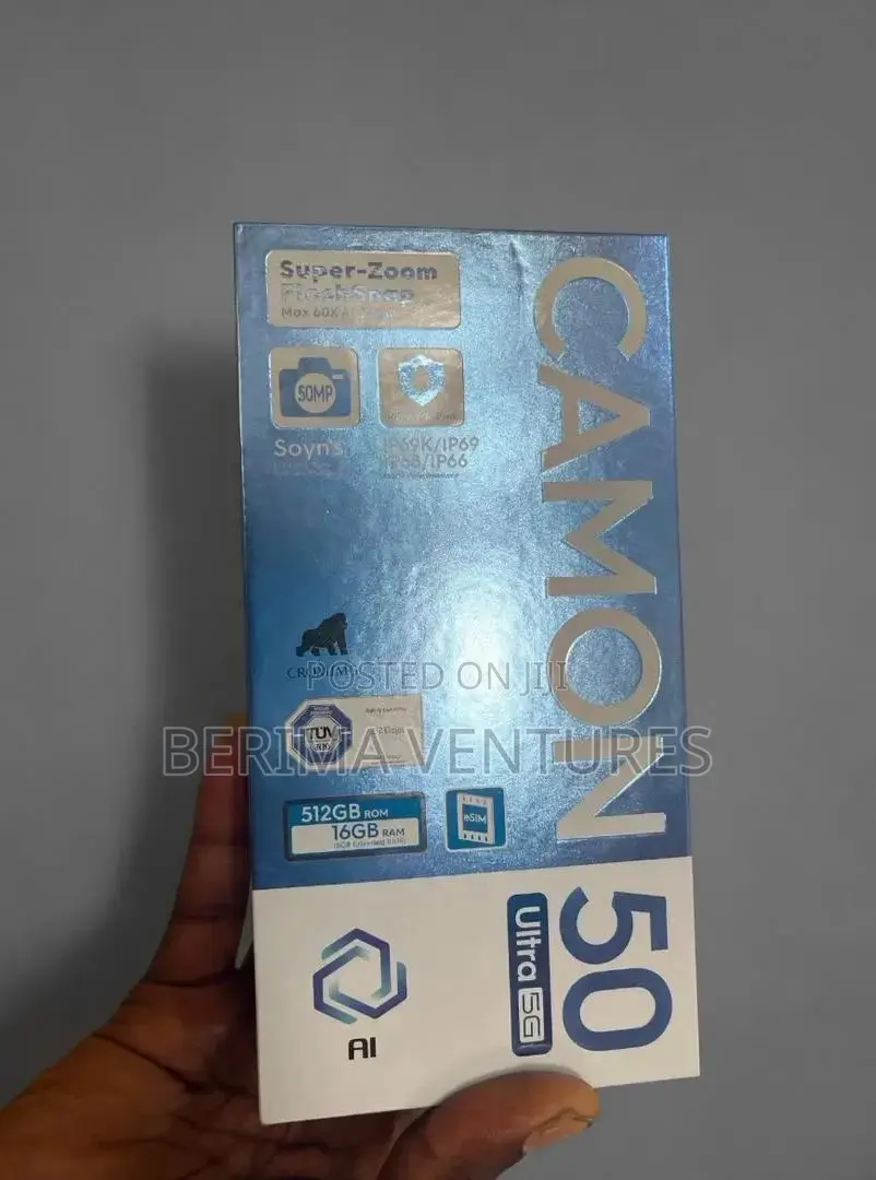 New Tecno Camon 50 Ultra 512 GB Black