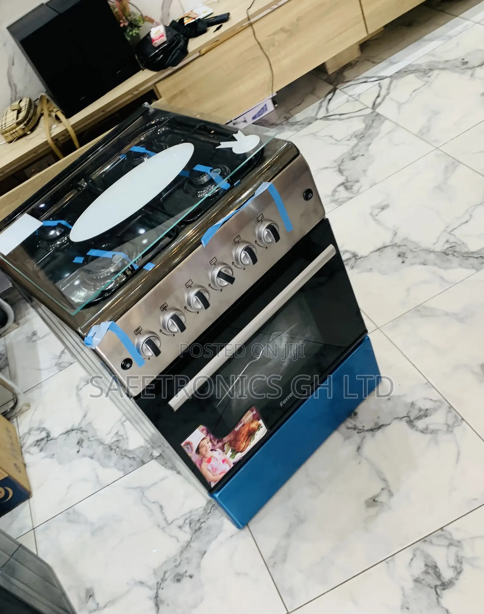 Exclusive Volcano Ferre 50x60 Gas Cooker – New Line, 4 Burners
