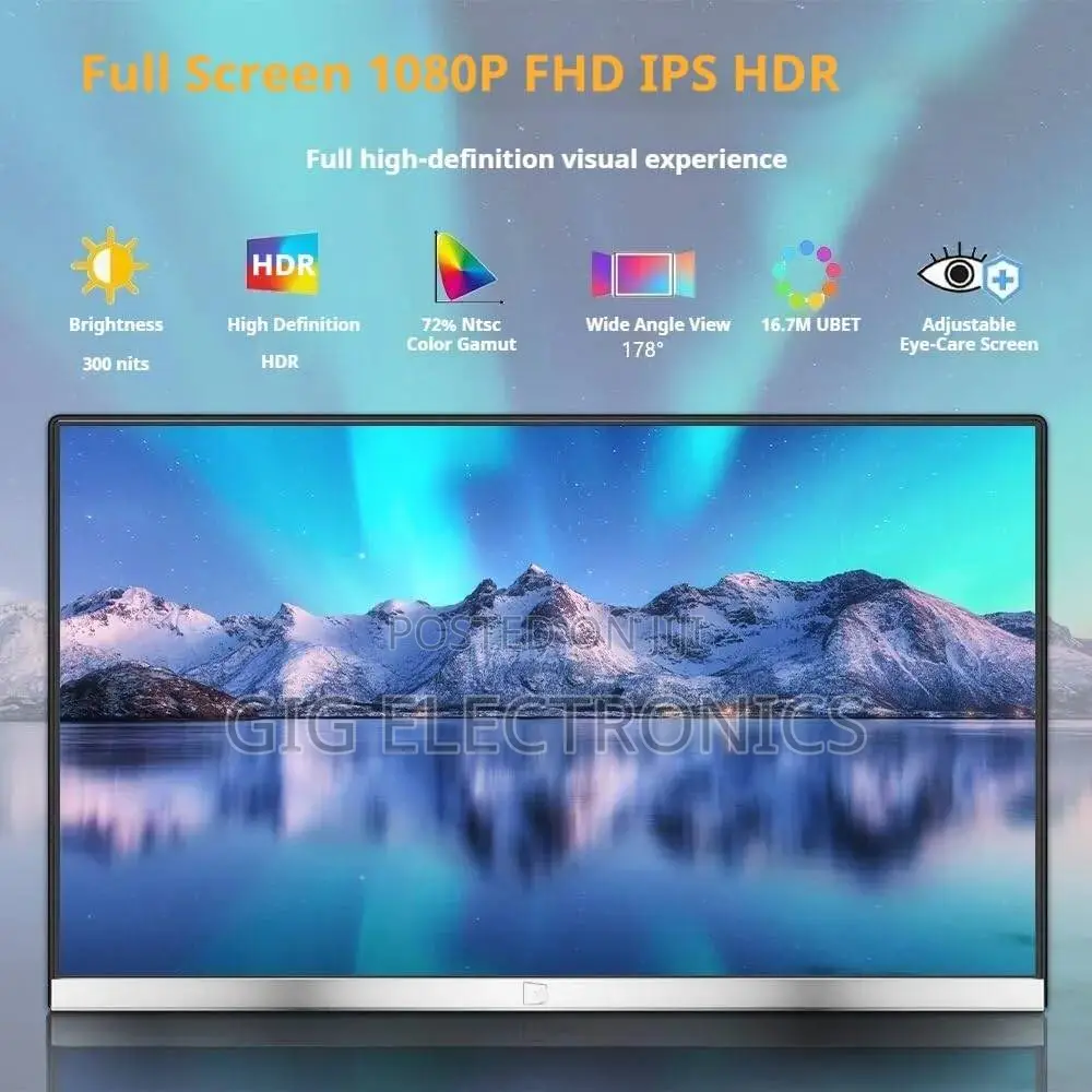 V2COM P4 Portable Monitor 16 FHD IPS Display