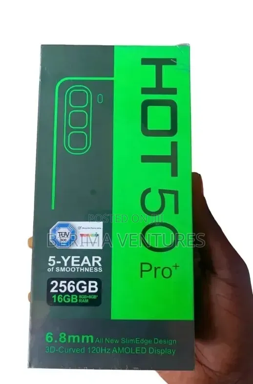 New Infinix Hot 50 Pro+ 4G 256 GB Black