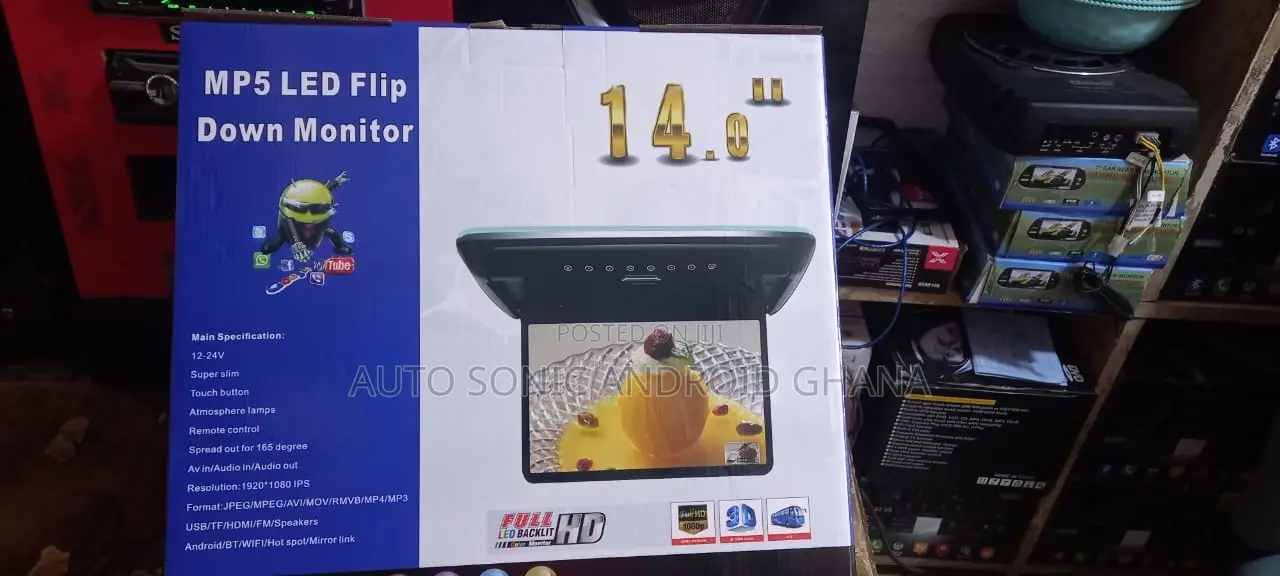 Roof Monitor 14” Screen AV Out Active