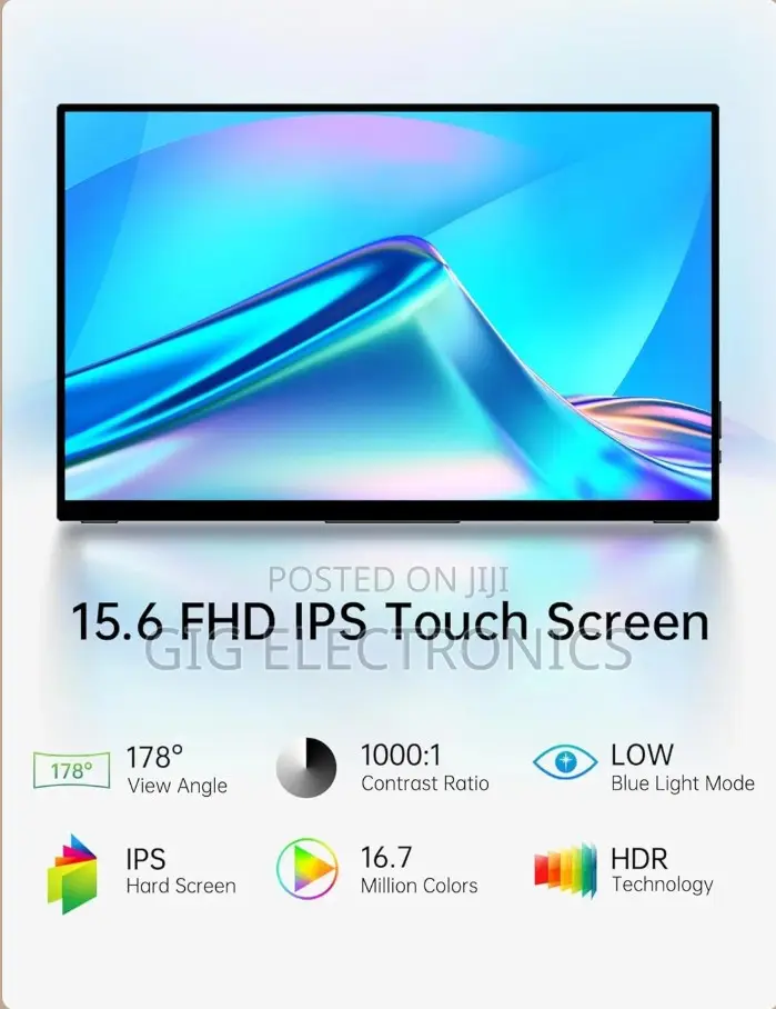 V2com Portable Monitor Touchscreen 15.6