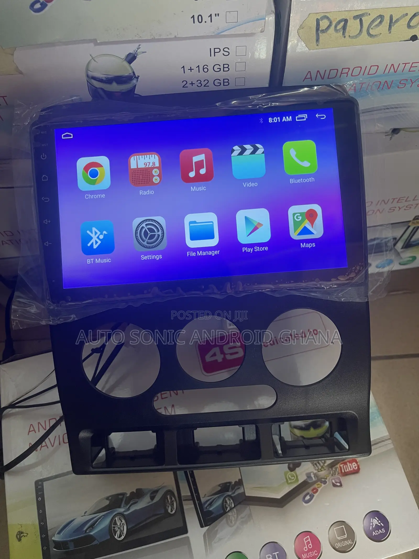 Kia Rio/Pride 2001 Android Infotainment Upgrade Screen