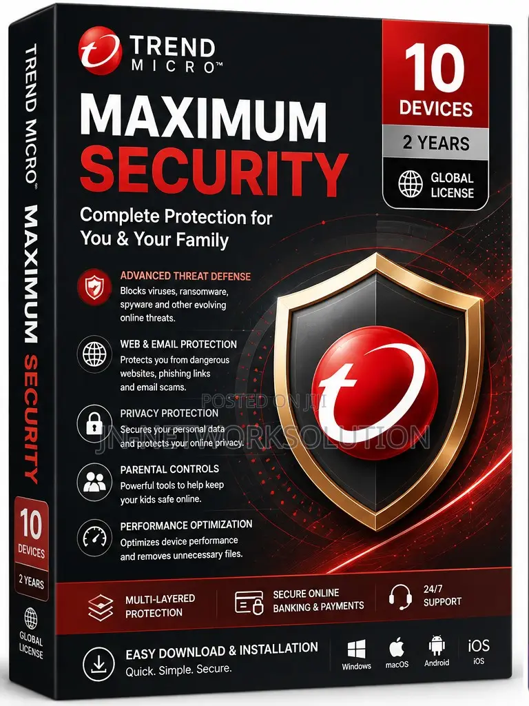 Trend Micro Maximum Security 10 Devices/ 2 Years (GLOBAL)