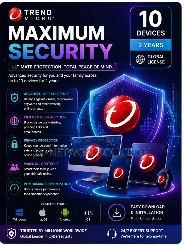 Trend Micro Maximum Security 10 Devices/ 2 Years (GLOBAL)
