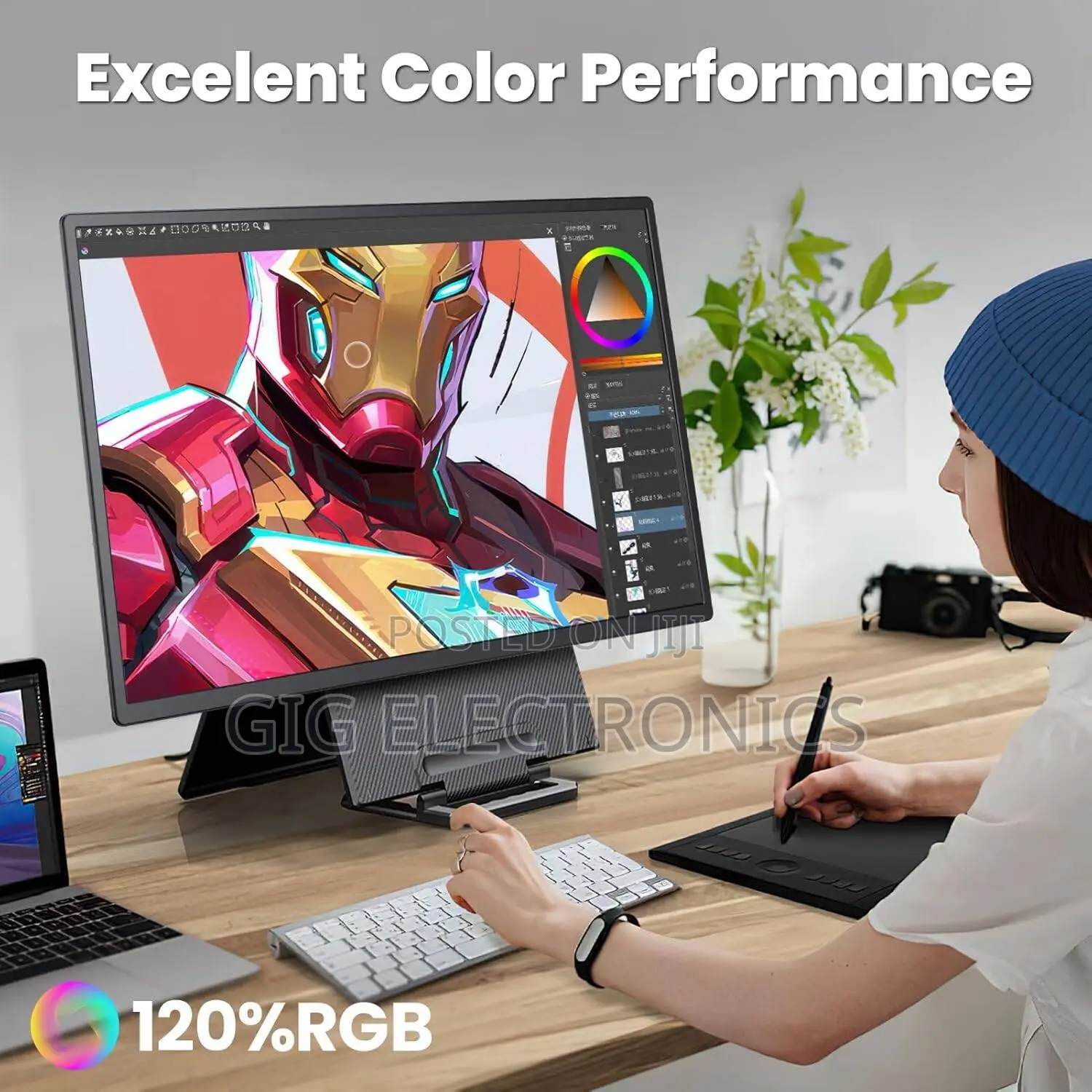 V2COM 23.8-Inch UHD Portable Monitor