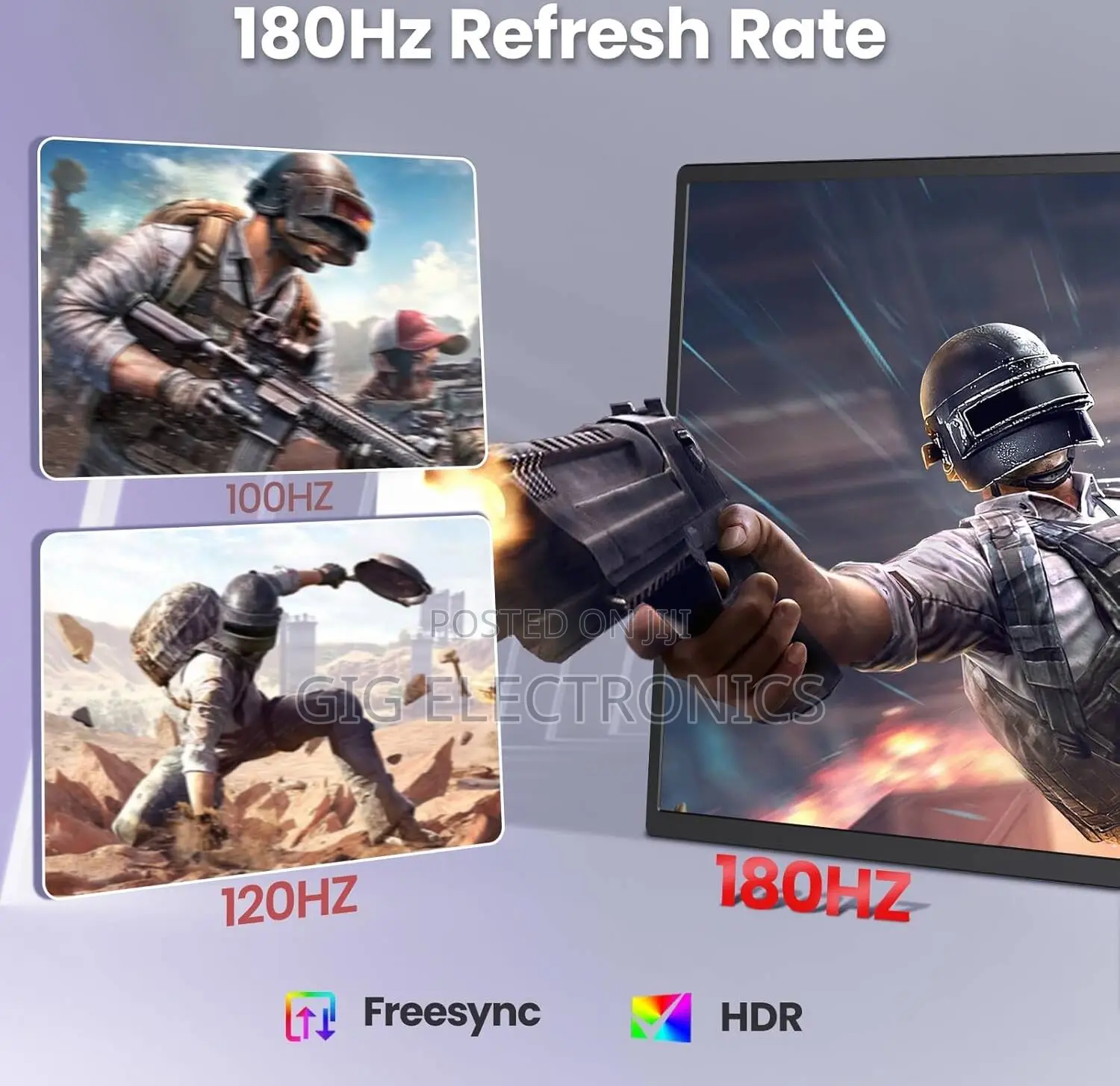 V2COM 23.8" 2. 180Hz Gaming Portable Monitor