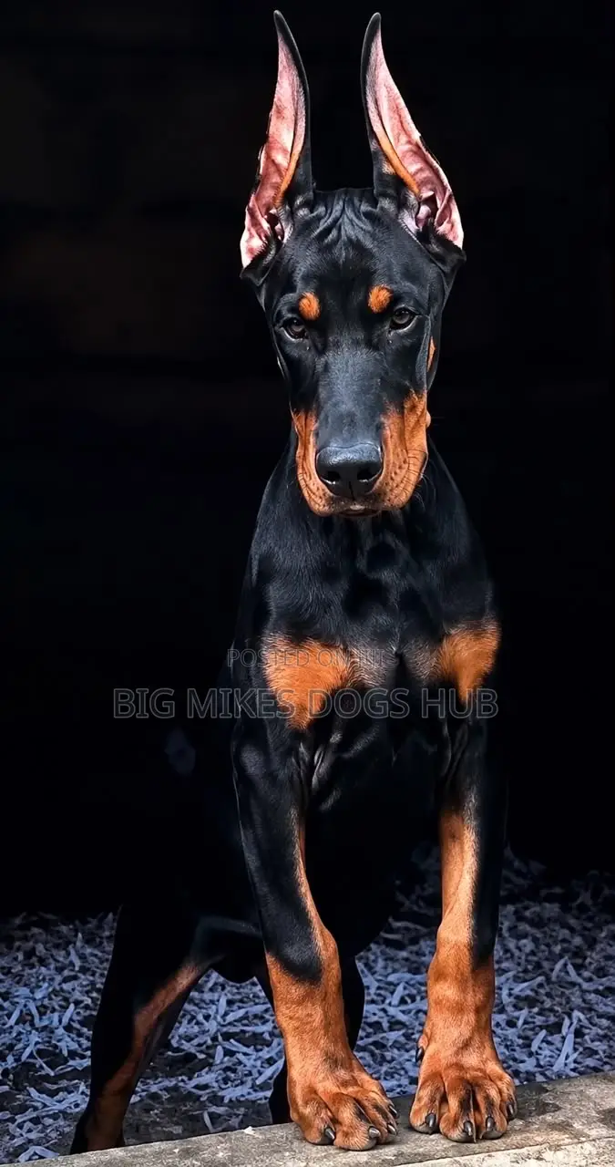 1-3 months Male Purebred Doberman Pinscher