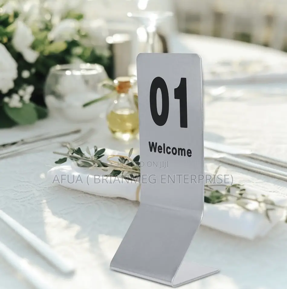 Stackable Table Numbers Stainless Steel Table Numbers