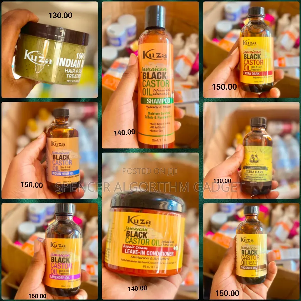 Kuza Shampoo/Conditioner/Hair and Skin Oil/Indian Hemp Hair Cream
