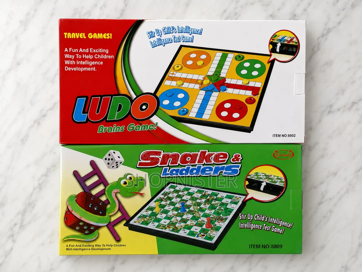 Combo 2-in-1 Ludo Snake Ladders Board Game