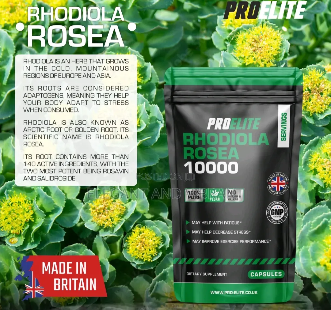 Rhodiola Rosea Capsules 10000mg 5% Salidrosides 21.mg High Strength