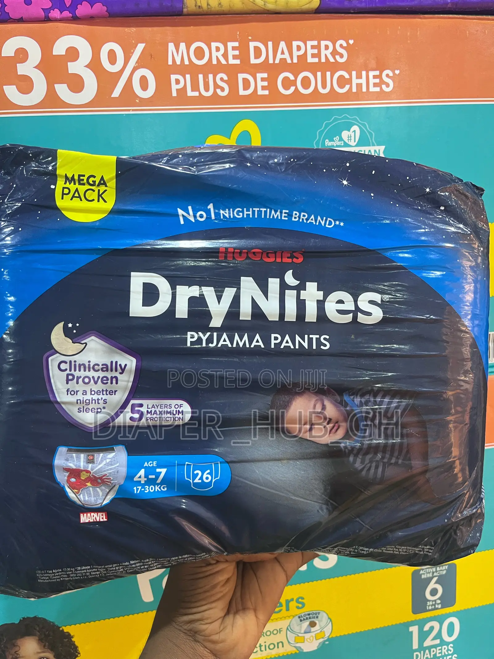 Huggies Dry Nite 4-7 Boys