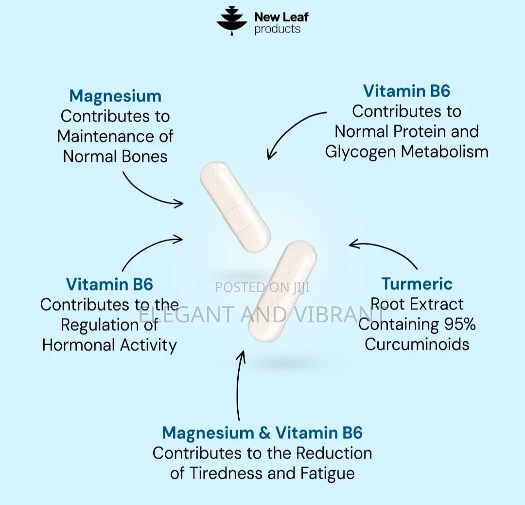 Magnesium Glycinate With Vitamin B6 Turmeric Root Extract - 120 Caps