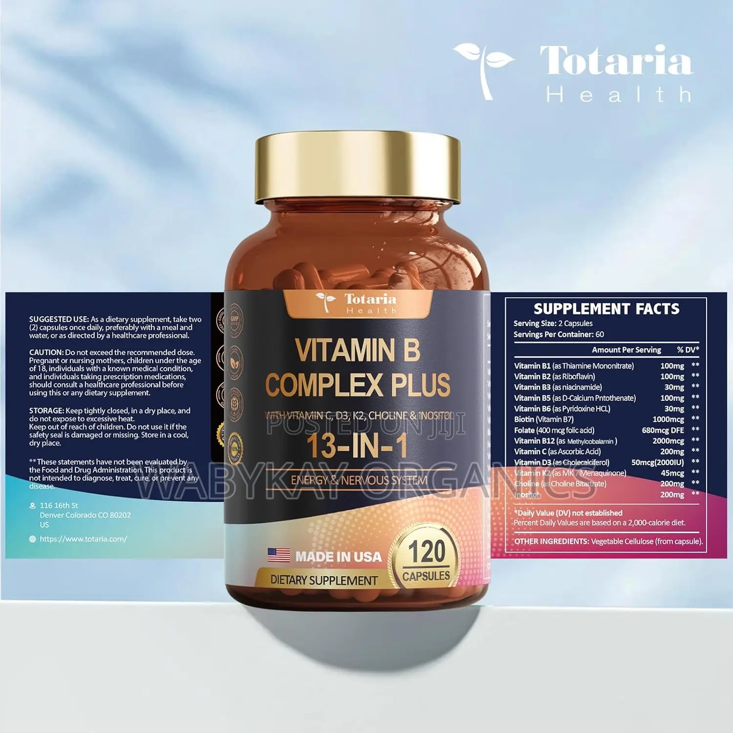 B Complex 120 Capsules