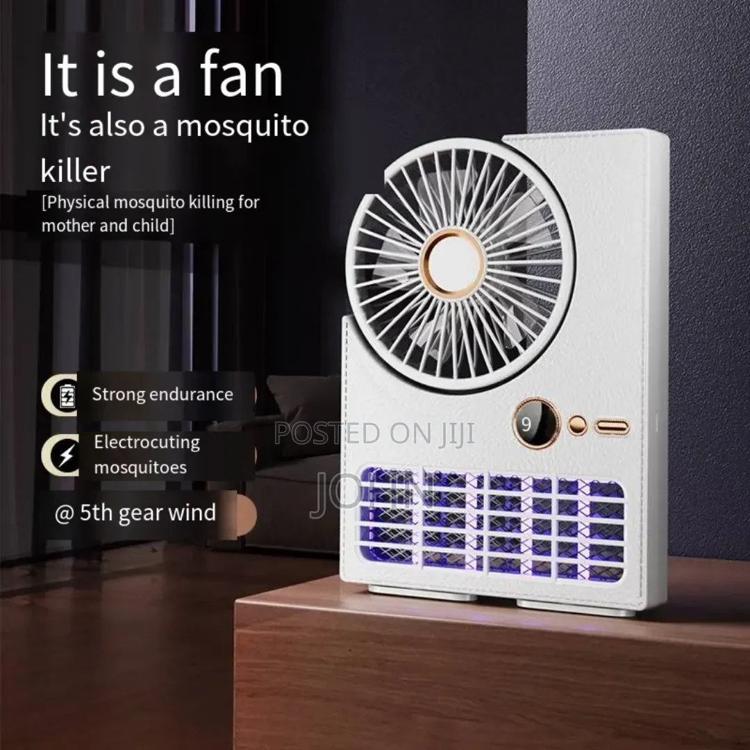 Mini Fan With Mosquito Killer Light
