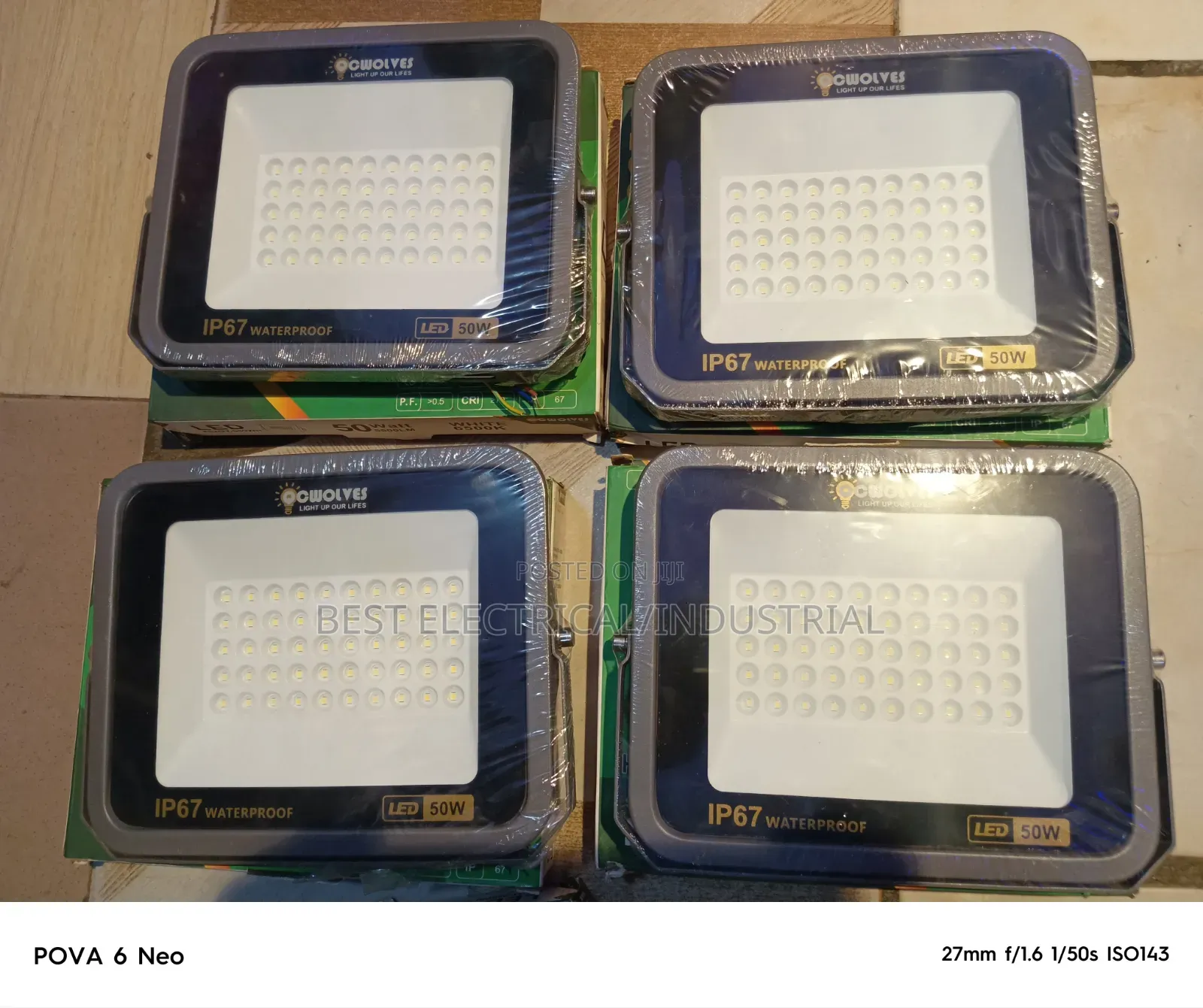 Q C Wolves Flood Light 50watt