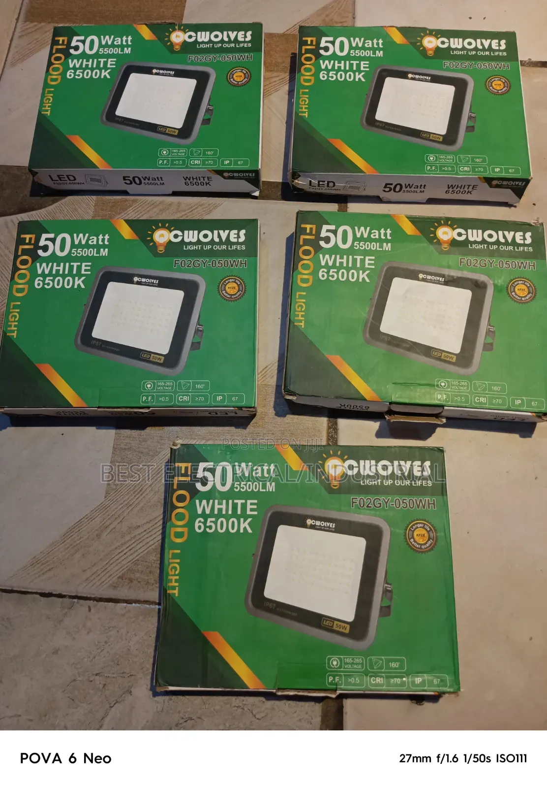 Q C Wolves Flood Light 50watt