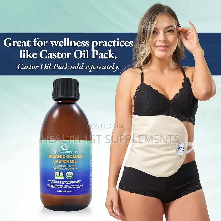 Queen of the Thrones, Organic Golden Castor Oil, Cold-Pressed, 250ml