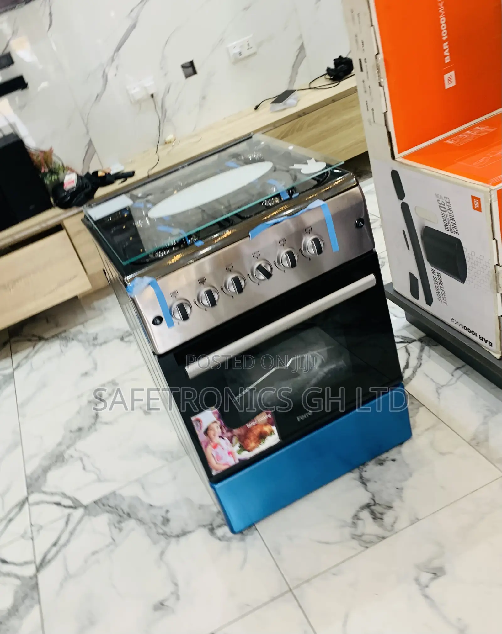 Buy Authentic Volcano Ferre 50x60 Gas Cooker – New Line, 4 Burners
