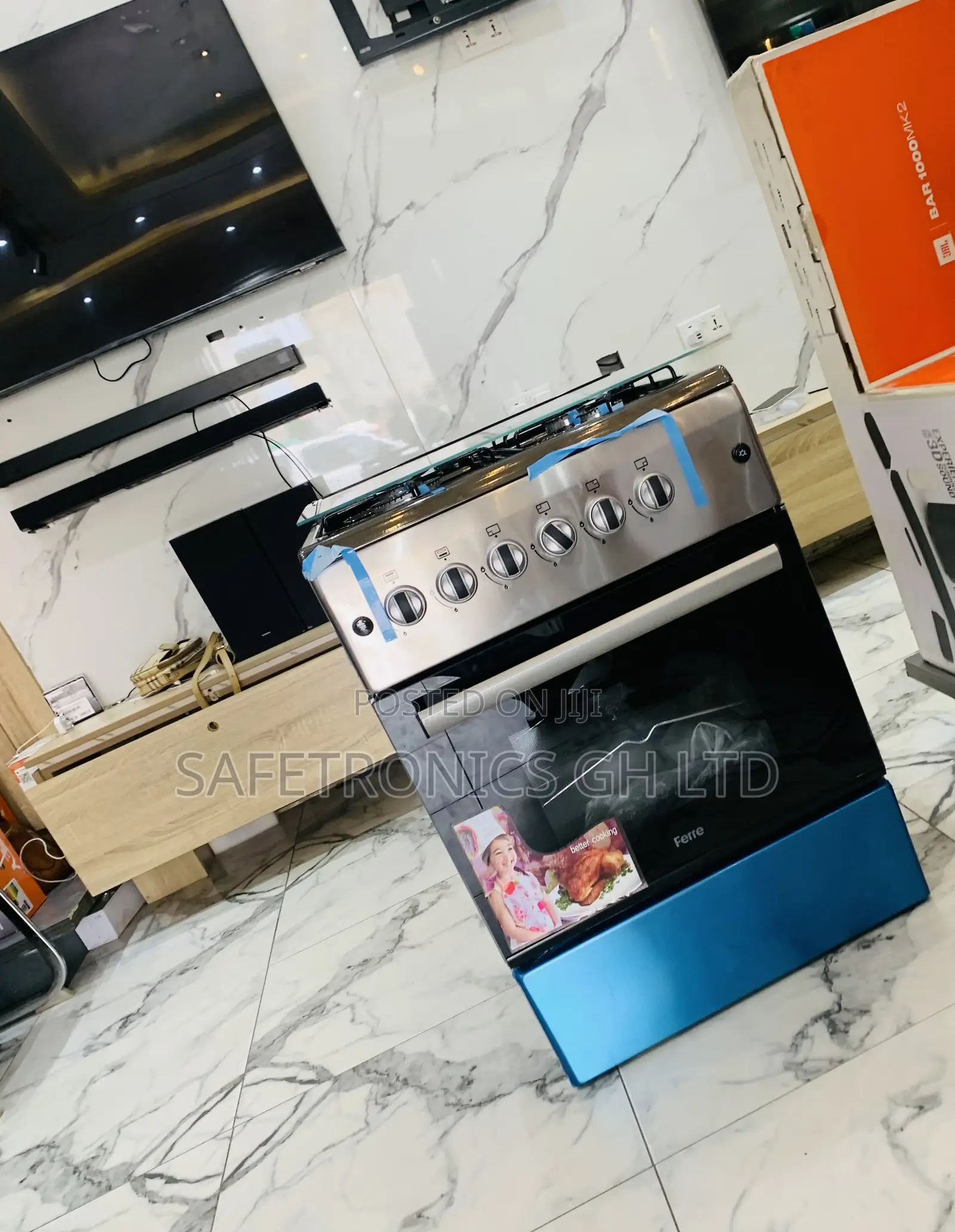 Choose Best Volcano Ferre 50x60 Gas Cooker – New Line, 4 Burners