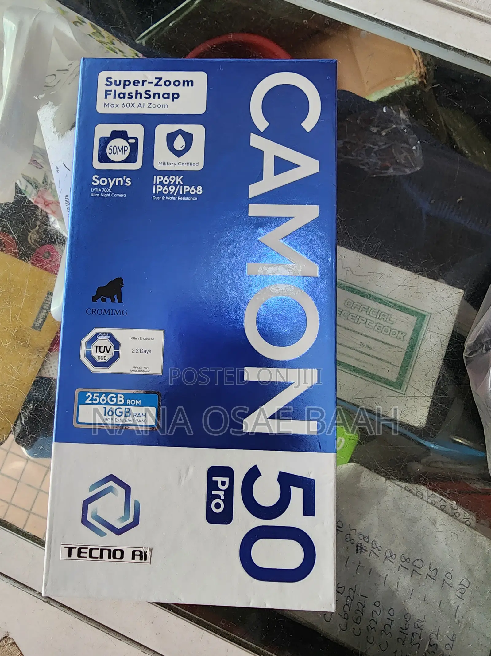New Tecno Camon 50 Pro 256 GB Black
