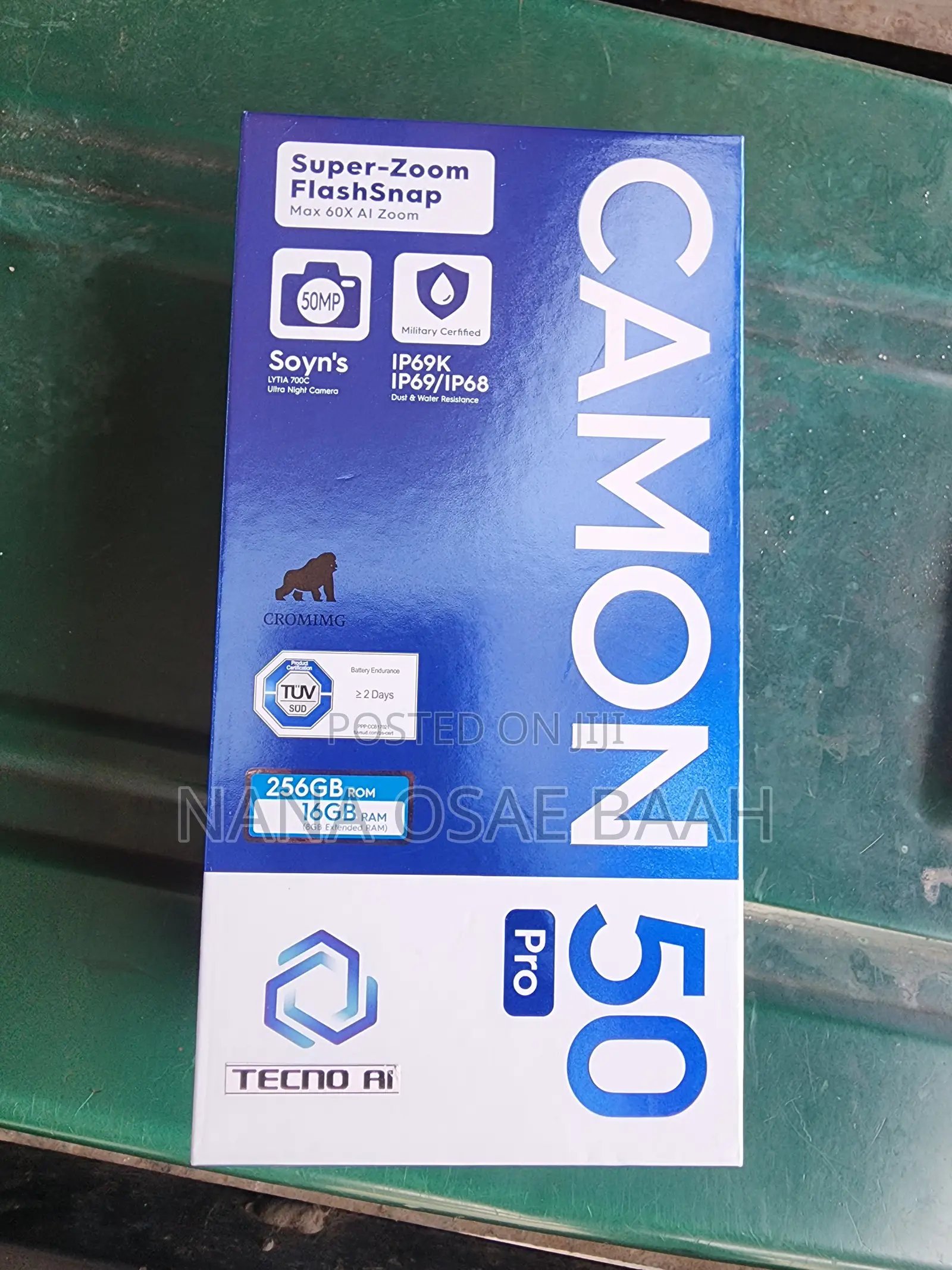 New Tecno Camon 50 Pro 256 GB Black
