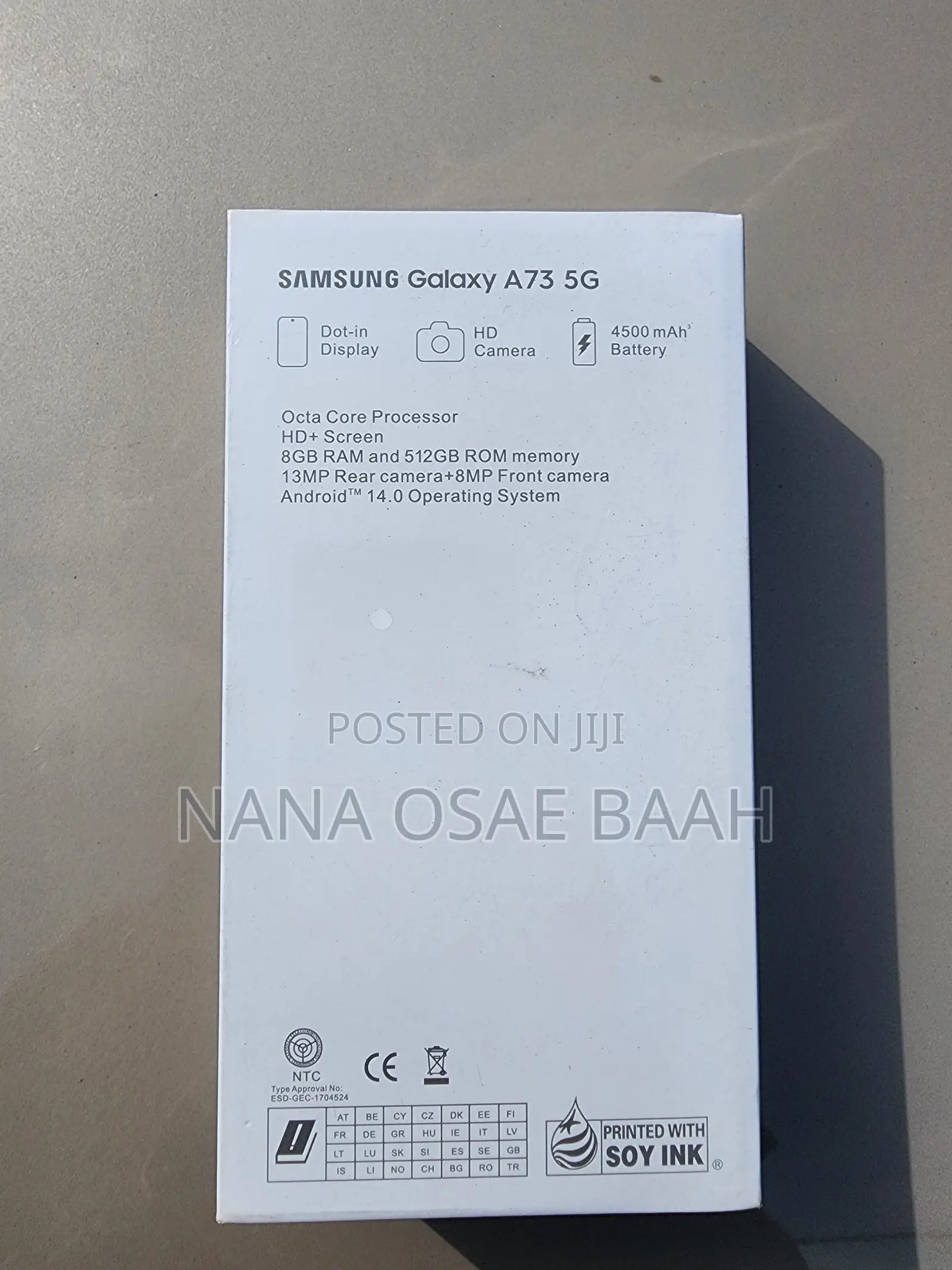 New Samsung Galaxy A73 5G 256 GB Black