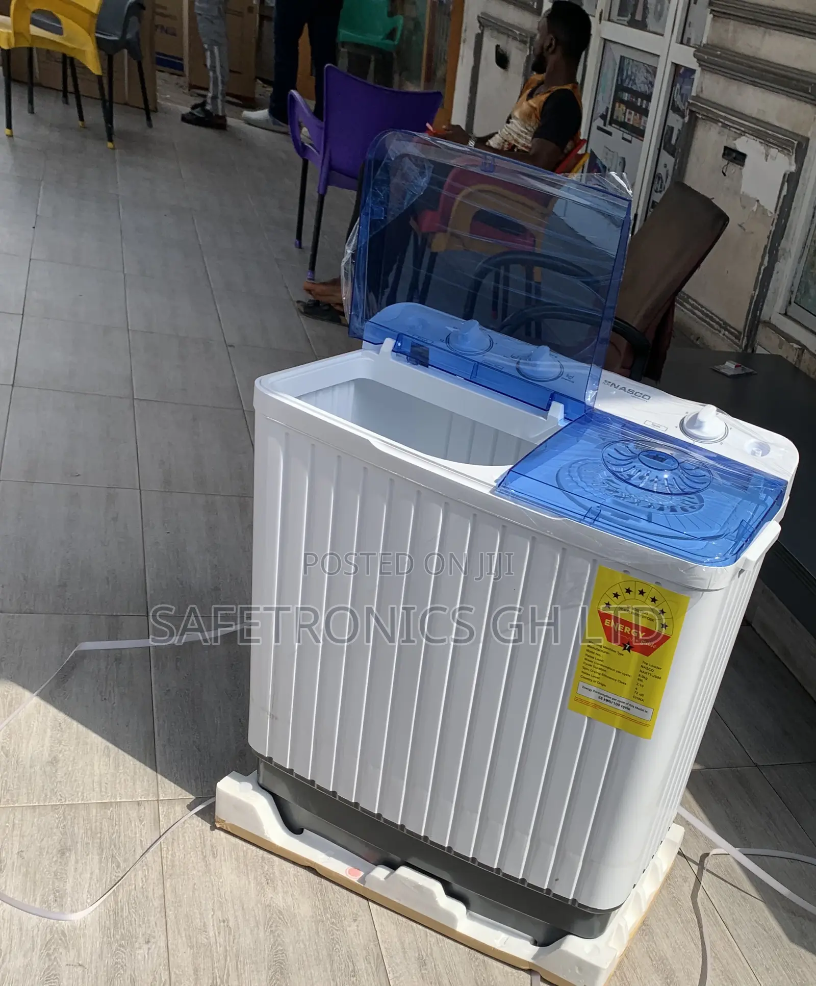 Try Lastest Nasco Washing Machine Semi Automatic 8 Kg White