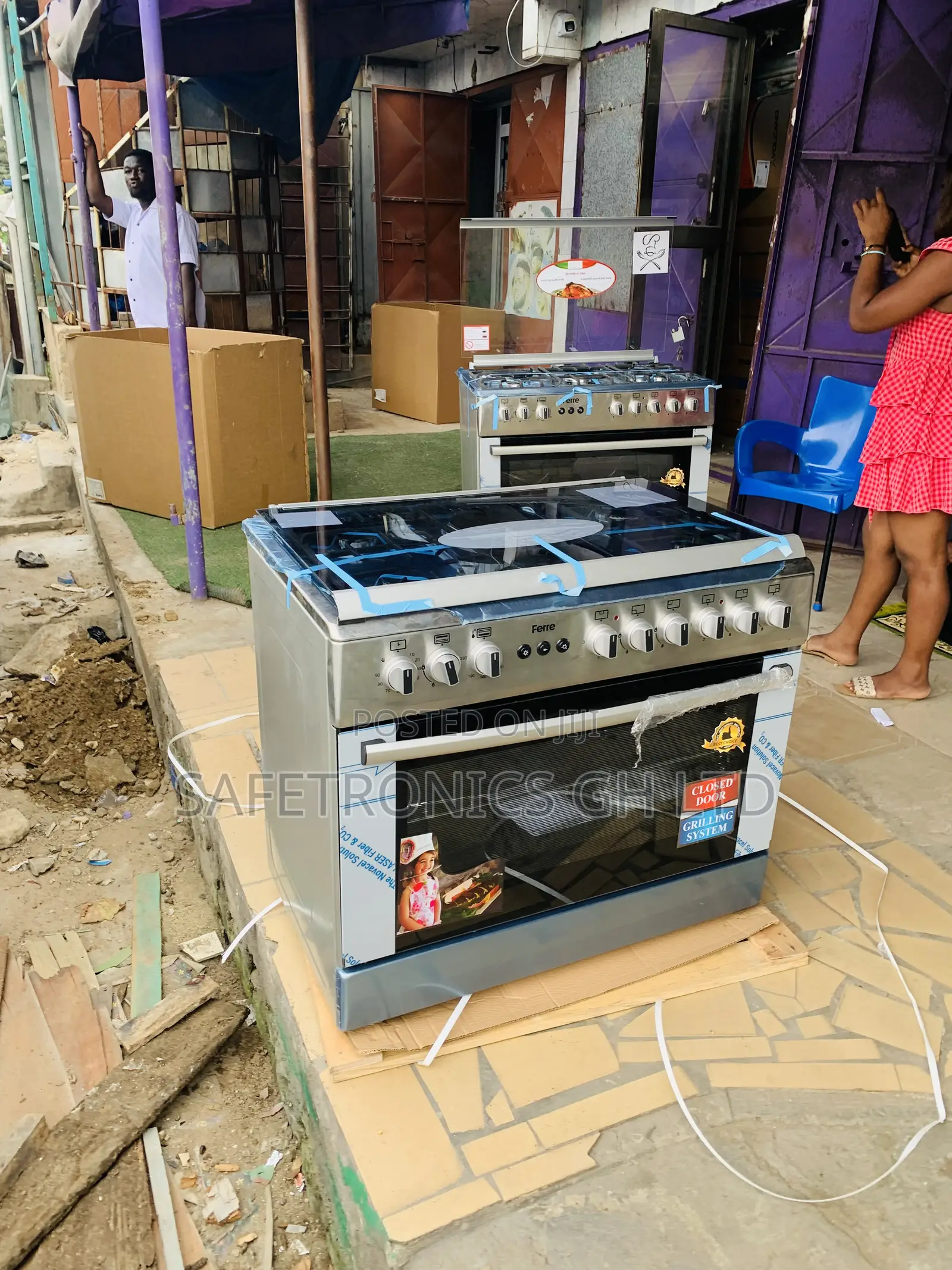 Fresh in Box Ferre 90x60cm 4Gas+2Electric Burner Cooker With Oven