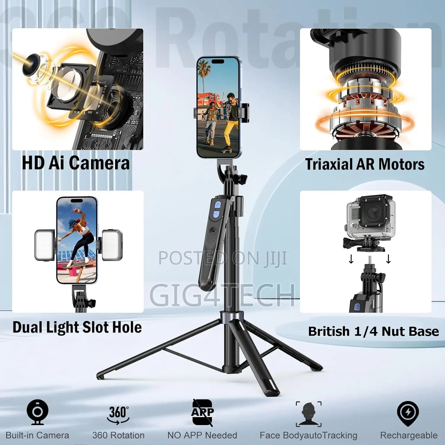 F01 Ai Face Tracking Tripod Stand