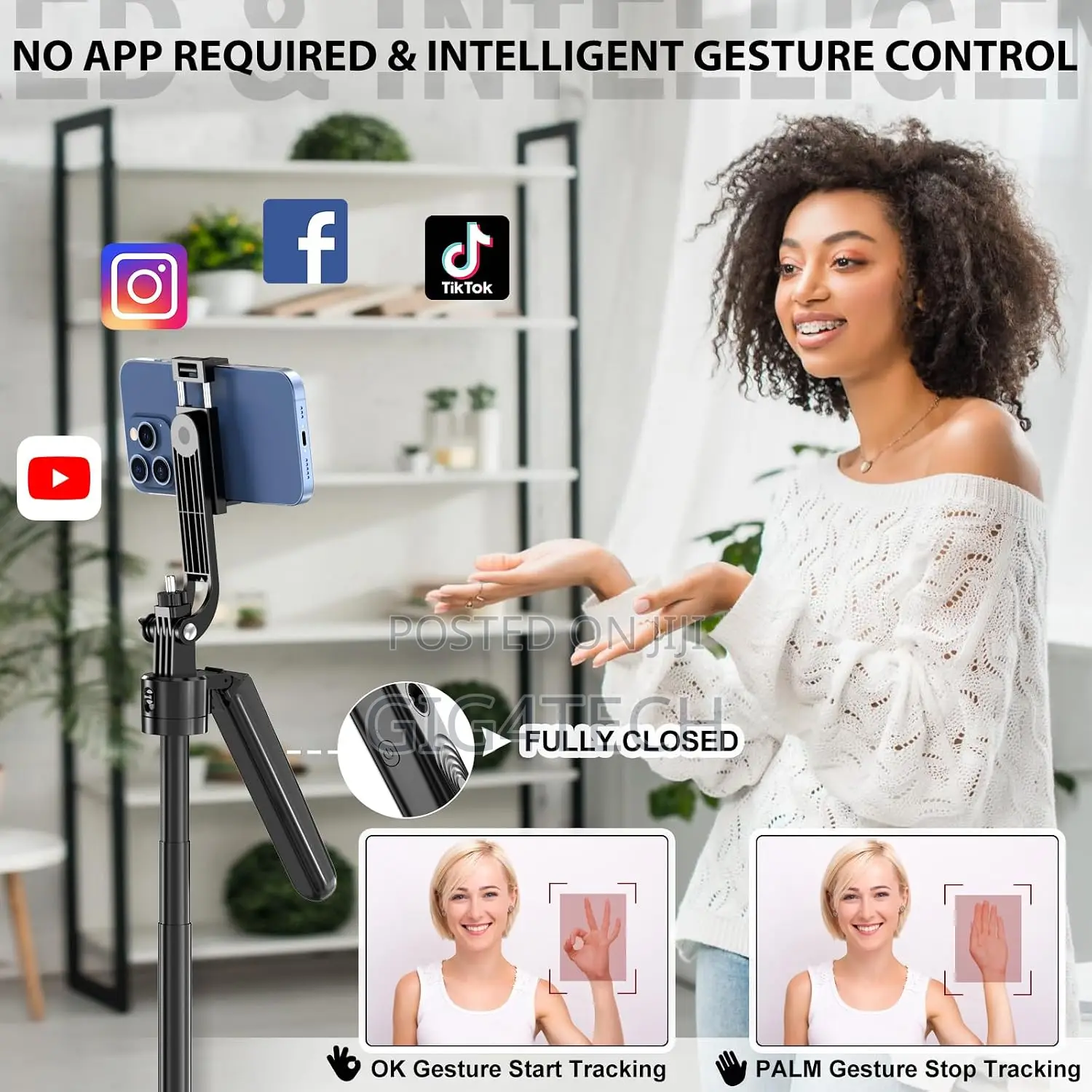 F01 Ai Face Tracking Tripod Stand