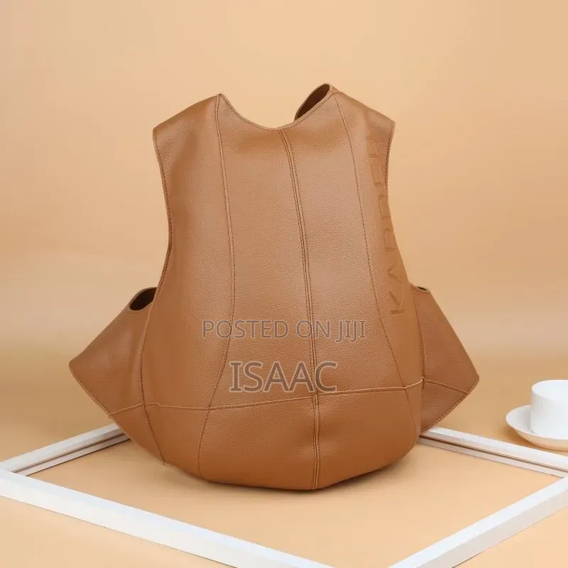 Stylish Leather Tote Backpack