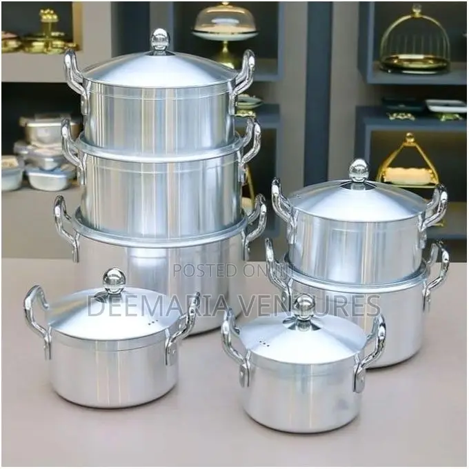 Mers Home Aluminum Quality Pots Sets (14pcs)