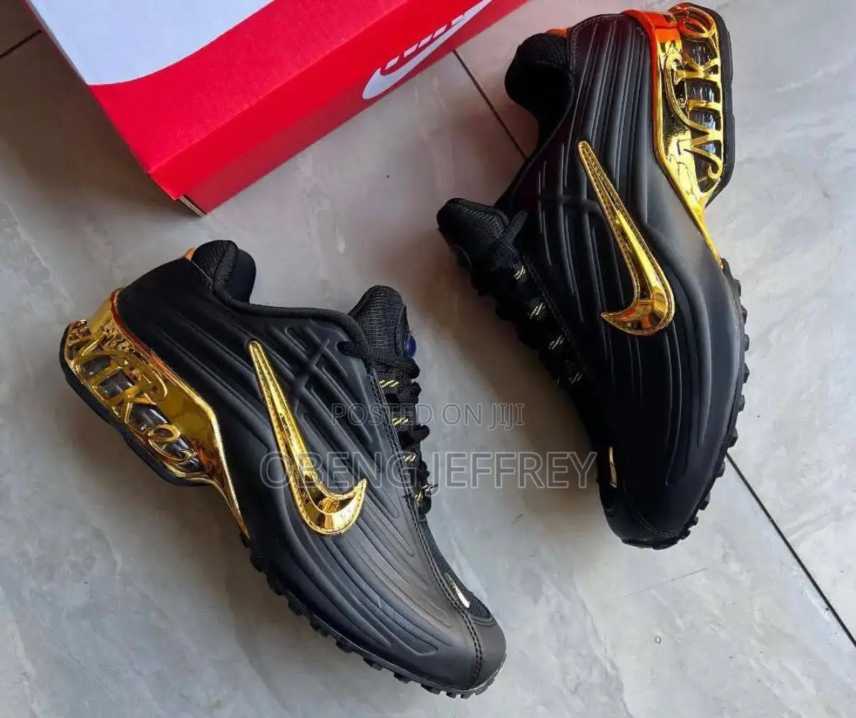 Original Nike Nocta Glossy Upper Black/Sole Metallic Gold