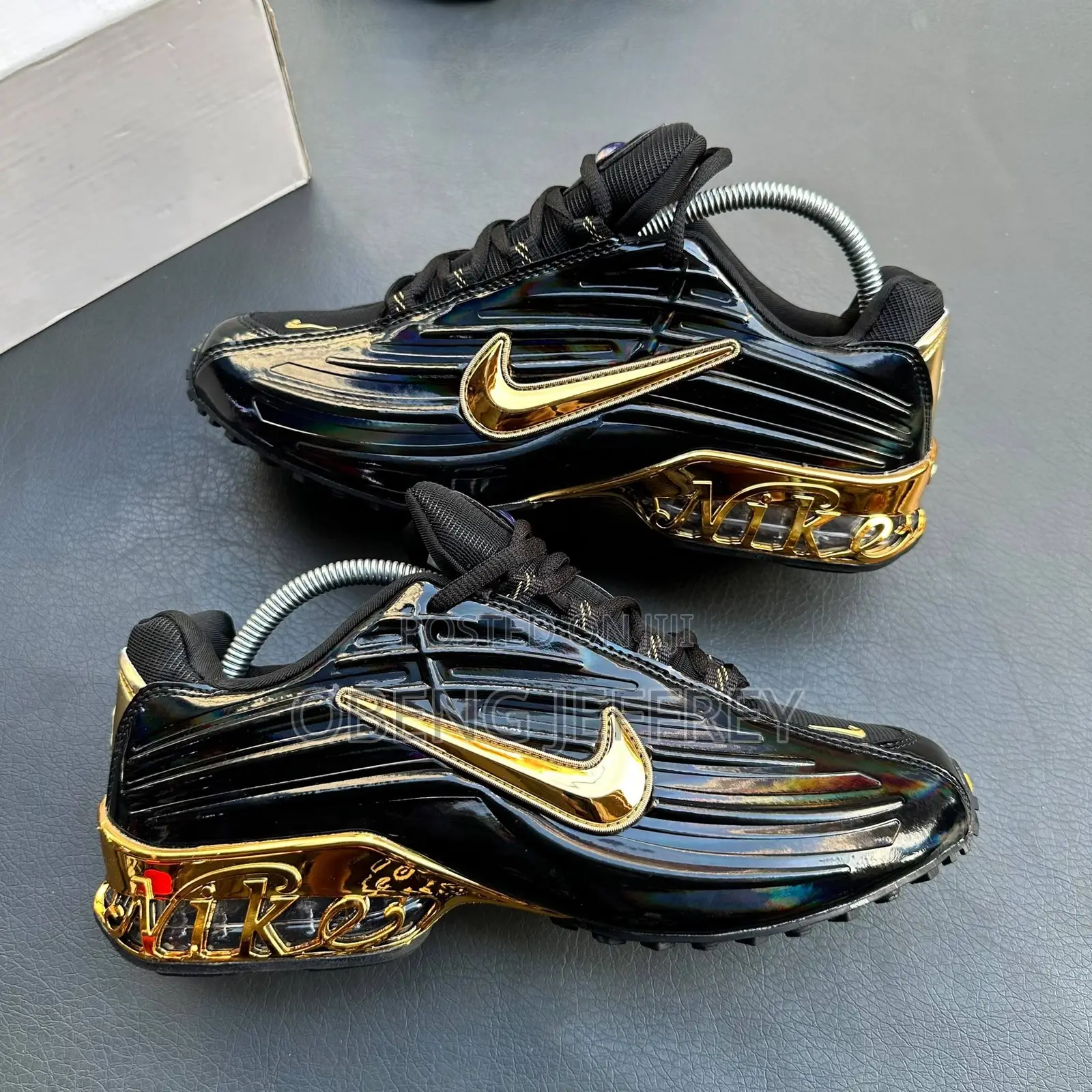 Original Nike Nocta Glossy Upper Black/Sole Metallic Gold