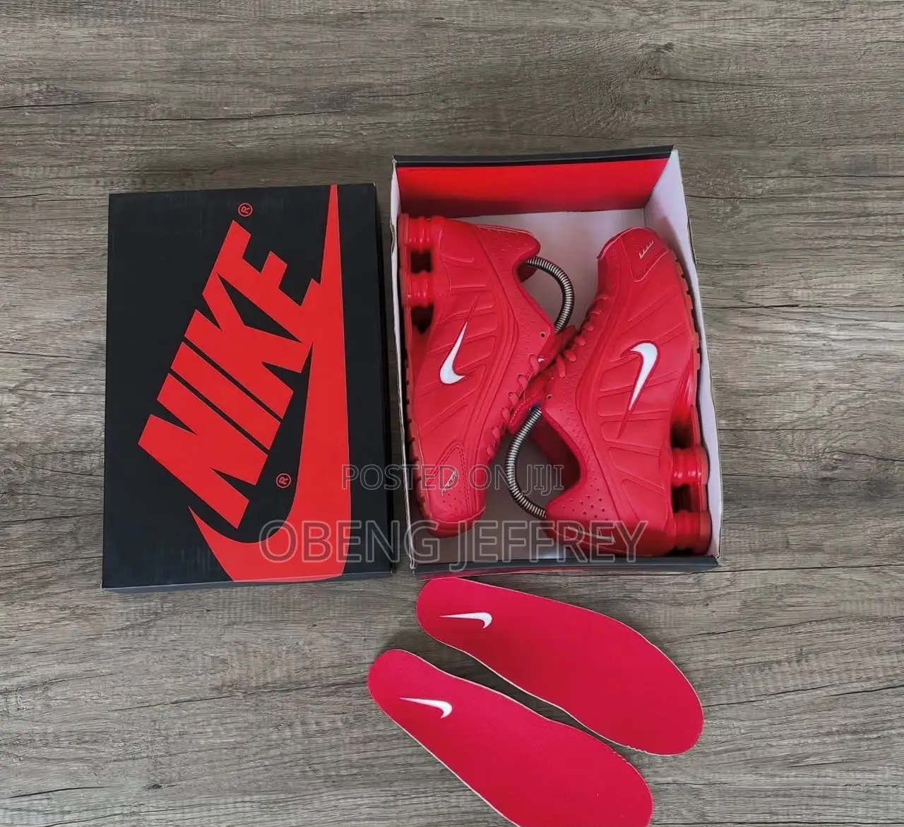Original Nike Shox R4 Gym Red