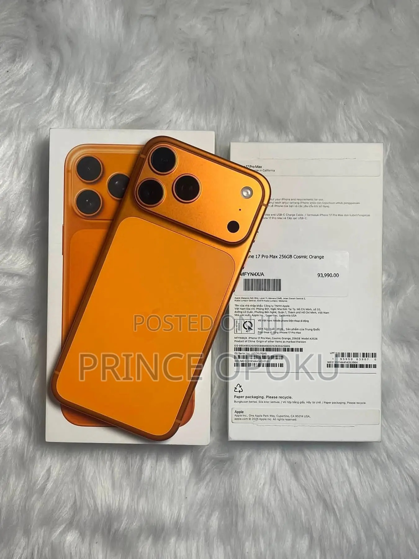 Apple iPhone 17 Pro Max 512 GB Orange