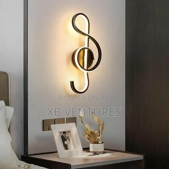 LED Musical Note Wall Lamp, Modern Creative Wall Lamp