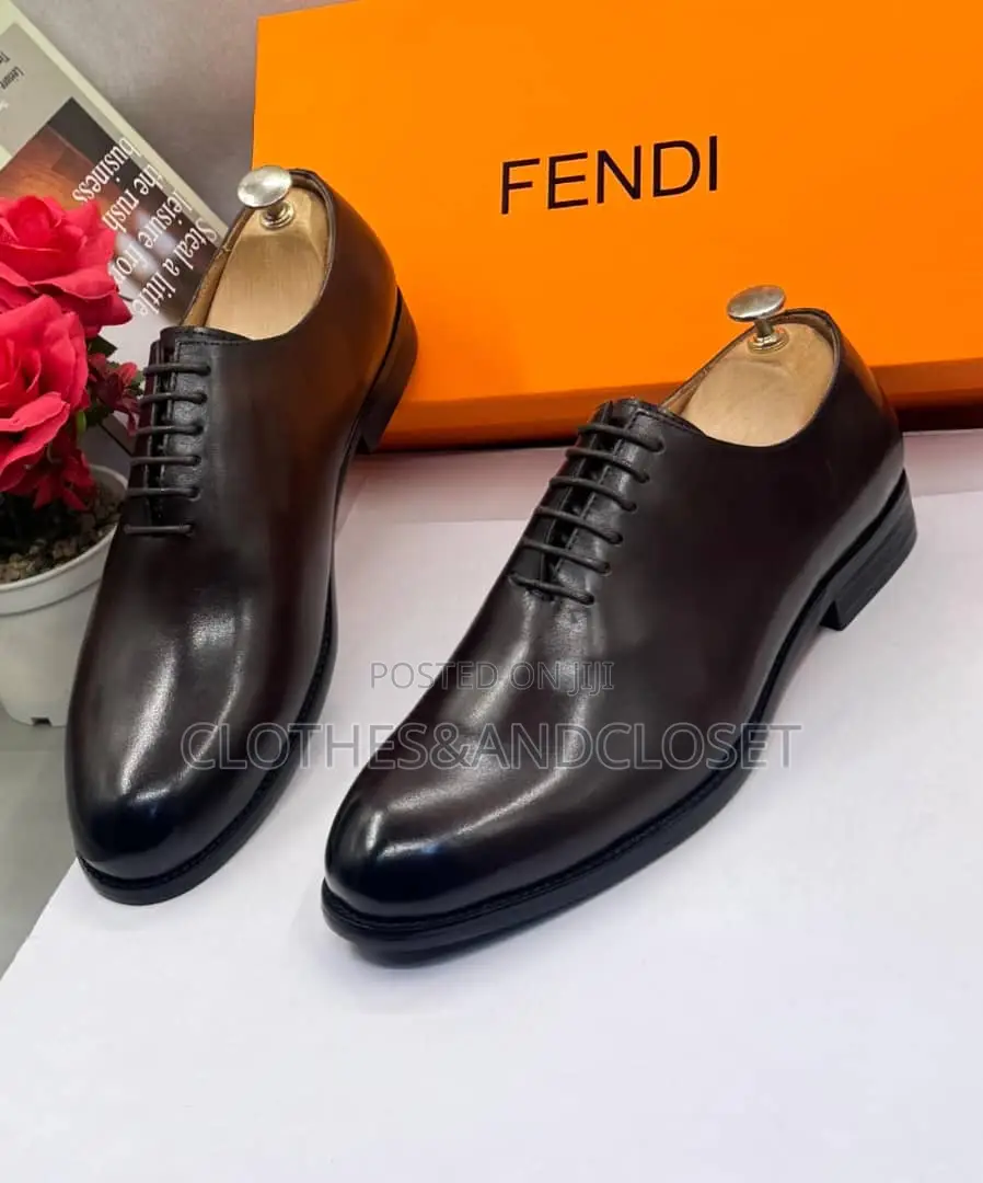 Sleek Dark Brown Wholecut Leather Oxford Dress Shoes