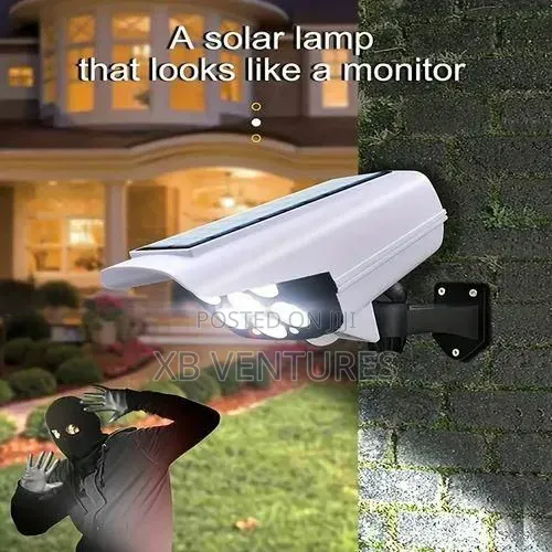 Solar Light Outdoor Motion Sensor Fake Dummy Camera