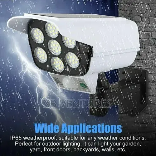 Solar Light Outdoor Motion Sensor Fake Dummy Camera