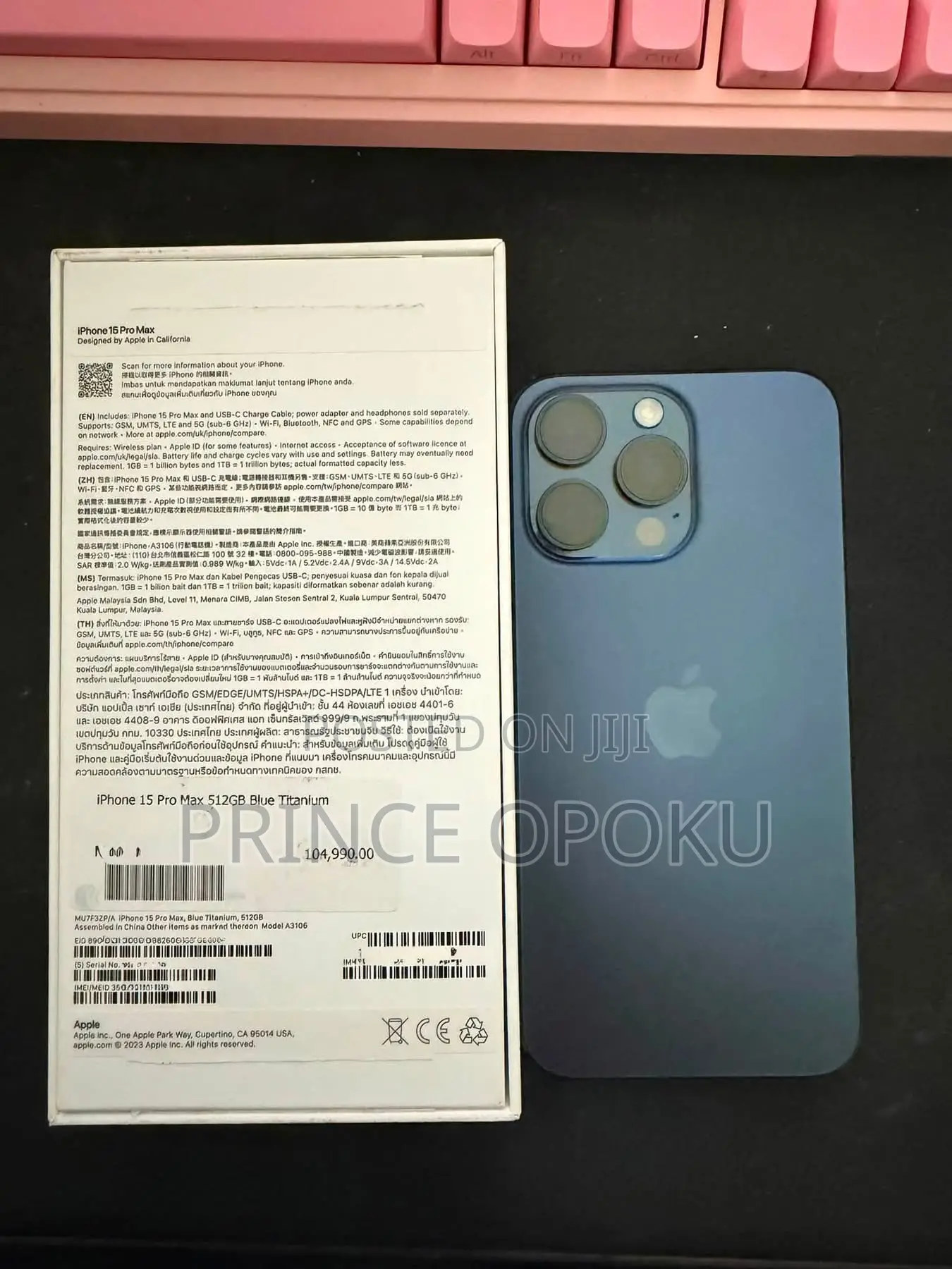 Apple iPhone 15 Pro Max 256 GB Blue