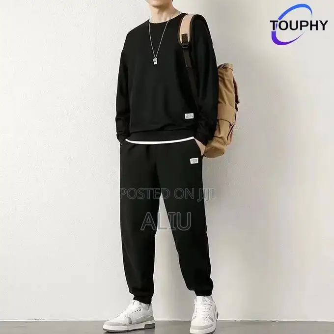 Men’s Cotton Sweatshirt Jogger Set